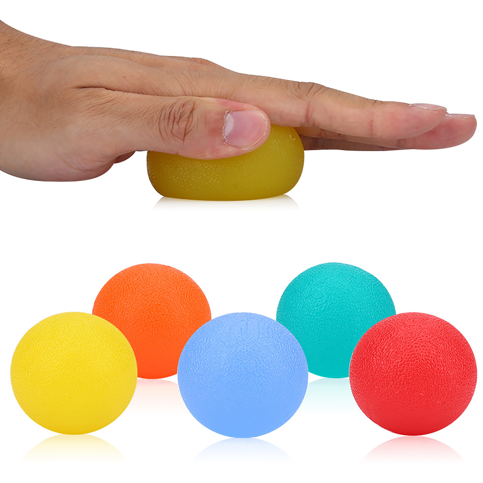 NEU Silikon-Massage-Therapie Grip Ball Für Hand Finger Stärke Übung Stress