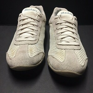 skechers lace up sneakers beige