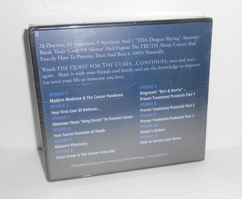 The Quest For The Cures Continues - The Truth About Cancer DVD - Picture 2 of 3