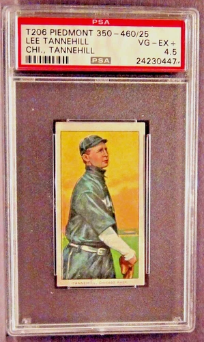 1909 T206 Lee Tannehill - PSA 4.5 - More than 115 years old - Excellent!