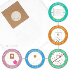 20 Sacchetti Per Aspirapolvere Clatronic BS 1301 N – Fatti In Germania In Microfibra