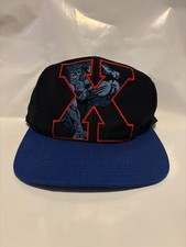 Vtg 90's Marvel Comics X-Men Beast Mutant Gear Hat Adjustable Snapback Black