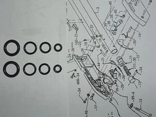 Crosman 760 Rifle (PRE 1977) Seal Repair Kit  (TWO SETS)  & Seal Guide