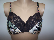 Vtg Victoria's Secret Second Skin  Lace Multicolor Underwire Bra Size 38B