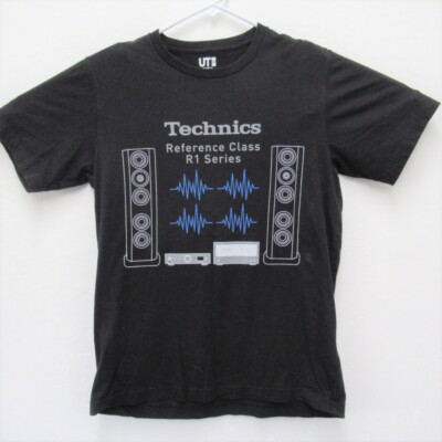 Technics Reference Class R1 Series T shirt Black Medium Uniqlo EUC 
