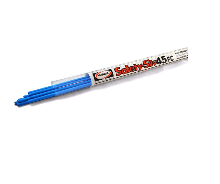 Safety-Silv 45FC Flux-coated Silver 45F3184 Brazing Alloy Safety-Silv 45FC Flux-coated Silver 45F3184 Brazing Alloy