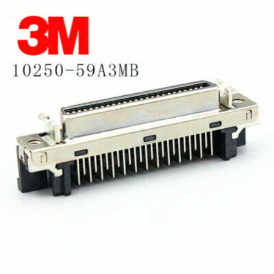1pcs 3M MDR/SCSI/Servo Connector Angled Socket 10250-59A3MB 50pin