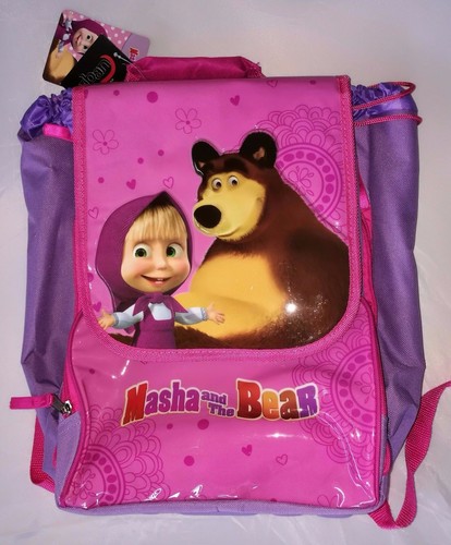 Zaino scuola bambina estensibile Masha and the Bear Zainetto Masha e Orso |  eBay