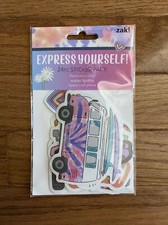 Zak Designs 24pc Vinyl Sticker Pack Express Yourself Summer Outdoors Theme New