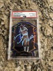 JERRY RICE Signed Panini Select Concourse Blue Checker Die Cut Prizm PSA/DNA
