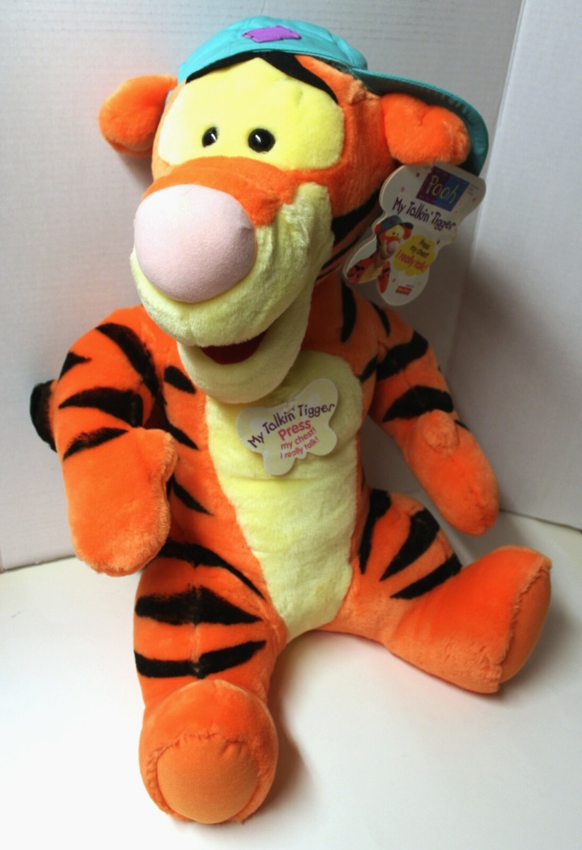 Rare Vintage Fisher-Price My Talkin' Tigger with Hat Plush