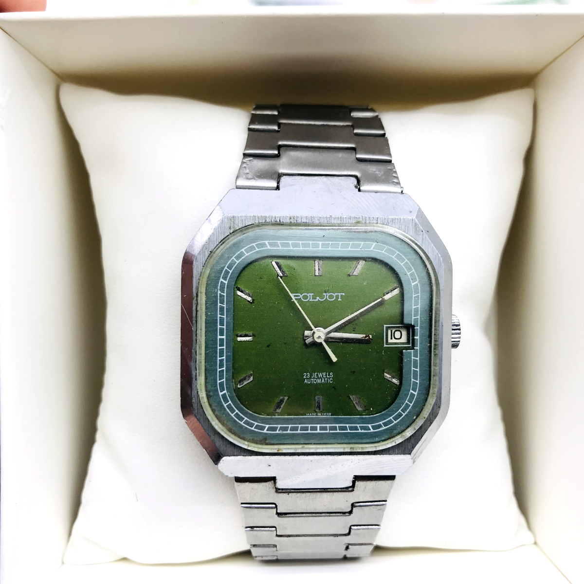 Rare Men's Vintage Soviet Automatic Watch POLJOT 2427 USSR Service