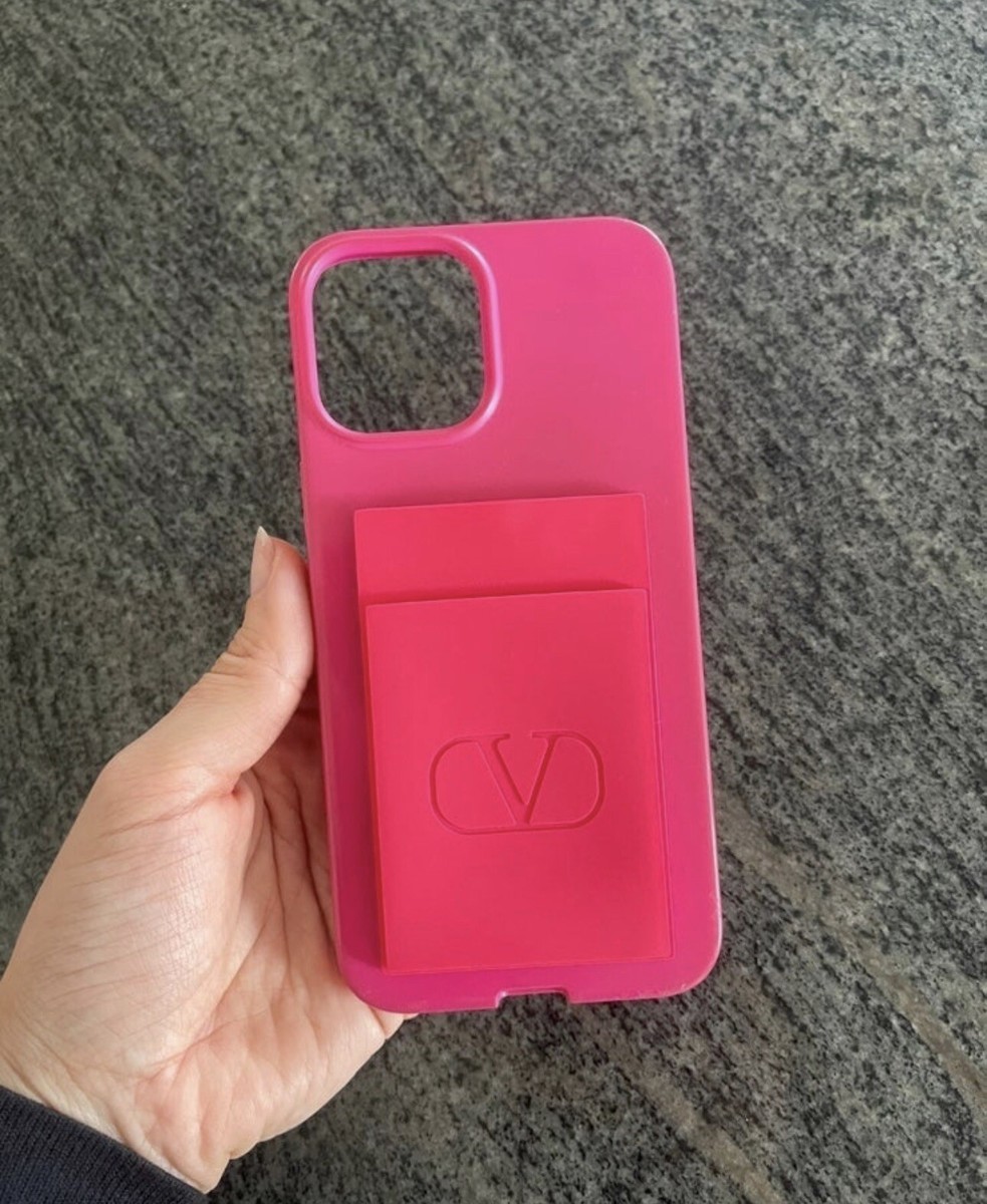 Valentino “V” Logo Card Holder With Compact Mirror for phone Valentino “V” Logo Card Holder With Compact Mirror for phone