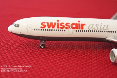 JC Wing Swissair Asia McDonnell Douglas MD-11 in Old Color Diecast