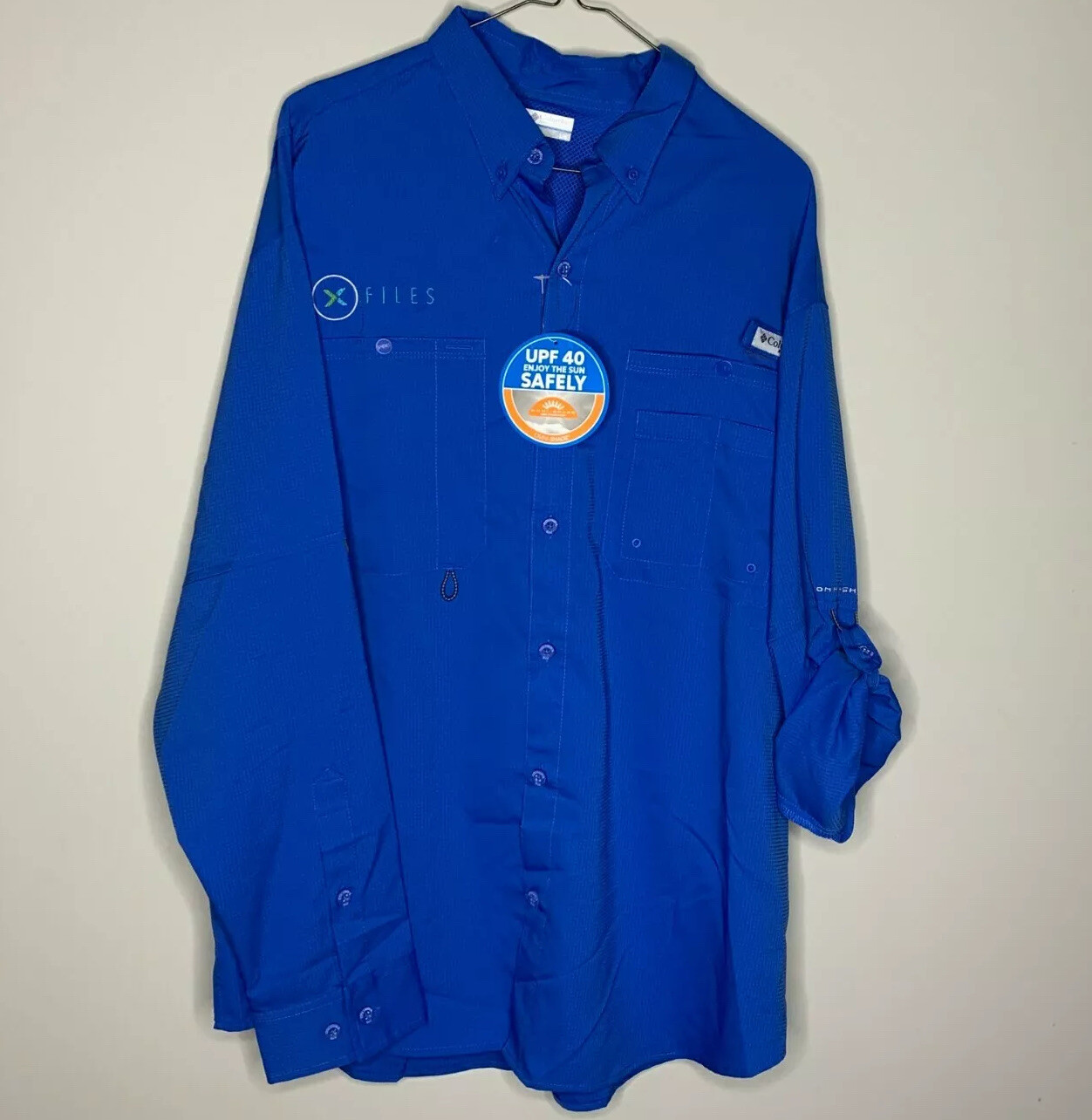 Columbia Mens Crystal Springs Blue Long 