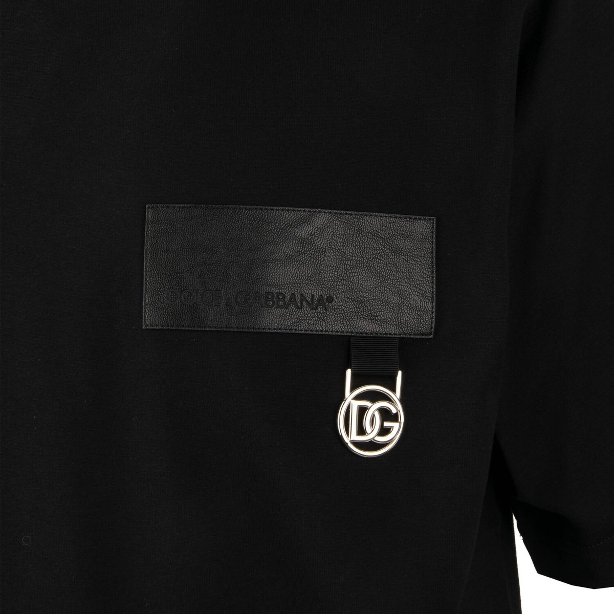 00s d&g dolce&gabbana thermal ロンt サーマル 黒 Technical jersey jogging pants with tag in Black for Men