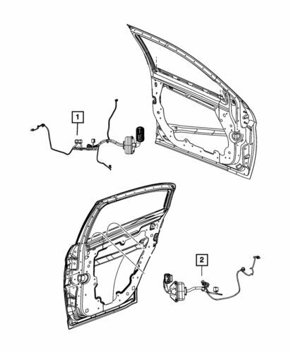 Cableado de puerta trasera para Mopar (P/N 68085430AB)