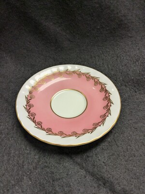 Vtg. Aynsley Bone China Tea Cup & Saucer Rose Pink & Gold #1716 | eBay
