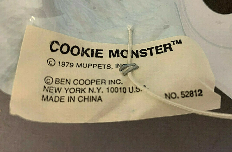 SESAME STREET COOKIE MONSTER HALLOWEEN MASK PVC CHILD SIZE - Image 3 of 3