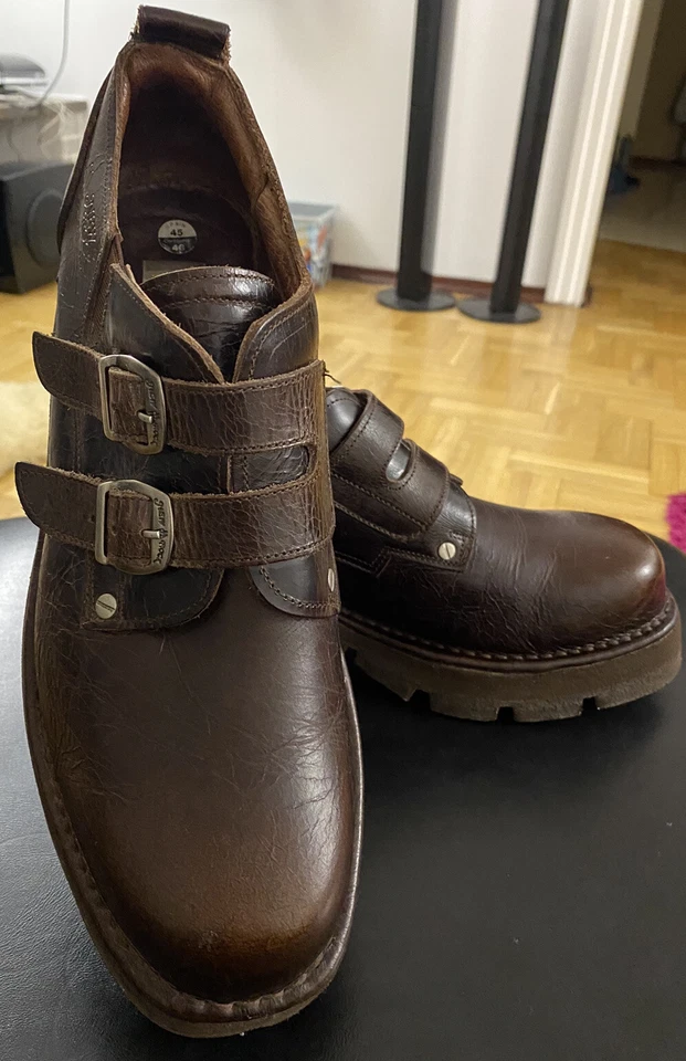 НОВЫЙ ROCK NEGRO NOMADA ПЛАТФОРМЕ КОРИЧНЕВЫЙ КОЖАНЫЙ МОТОЦИКЛИСТА ПАНК ГОТИЧЕСКИЙ SZ:46 - Изображение 2 из 4