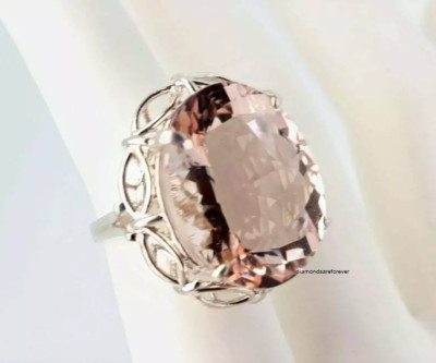 Unique Brilliant Glittering Clear Beautiful Huge 31.CT Tourmaline Solitaire Ring