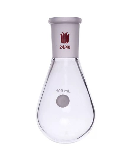 Pear-shaped recovery flask 24/40 25ml 50ml 100ml 200 500ml 1L 2L - Picture 4 of 9