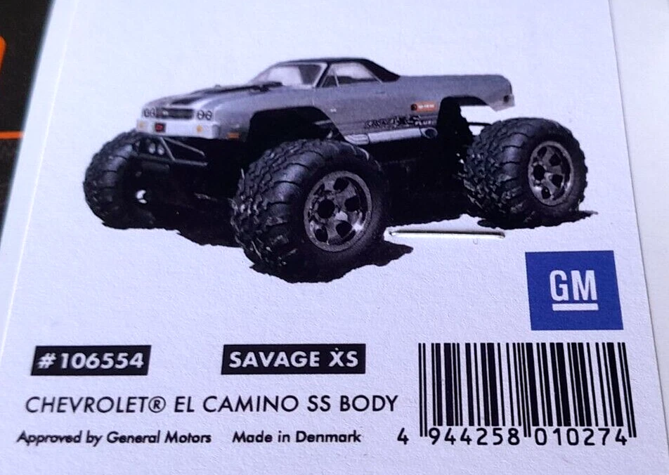 Carrosserie 1/10 /Body shell/Chevrolet El Camino SS/Savage XS/Marque HPI Racing - Photo 2/4