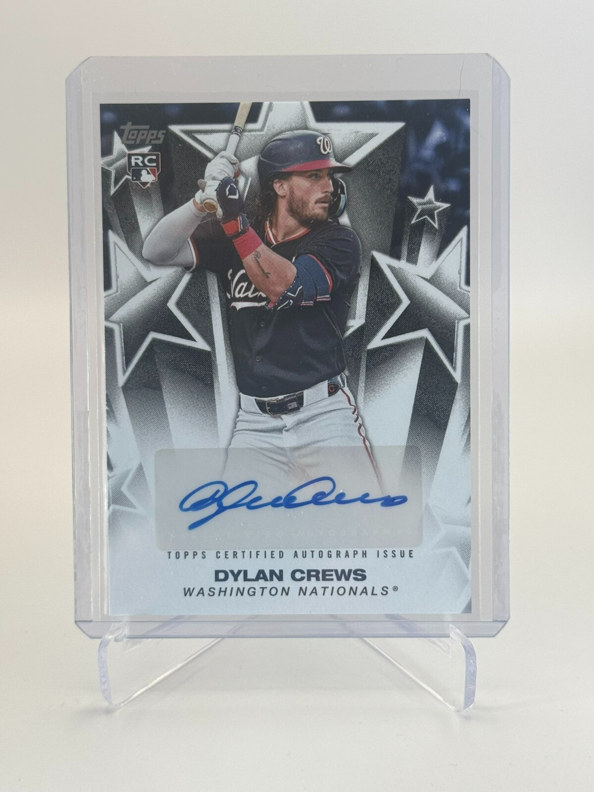 2025 Topps Series 1 Dylan Crews Auto Baseball Stars RC Autograph BSA-DC Nats