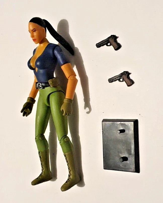 Figura de acción personalizada GI JOE LARA CROFT GI JANE 3,75 pulgadas ARMY BUILDER 1 pieza lote Foto 3 de 4