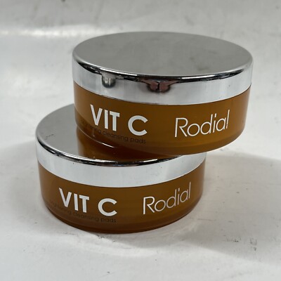 2x~Rodial~VIT C~Brightening Cleansing Pads~20 Pads each~40 Total~NWOB~Ships Free
