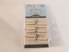 Sew-ology Handmade Wood Buttons 24mm 15/16 inch 6pc