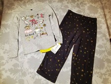 NWT Carter's Girls 2-Piece Snug Fit Cotton  Fleece Pajama Set, 4T Last One 