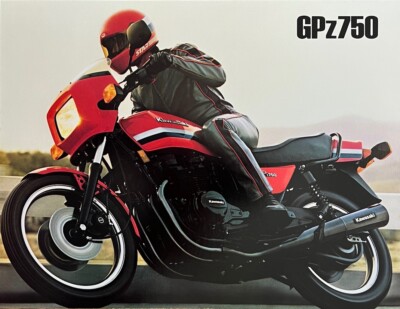 1982 Kawasaki GPz750 4-page brochure-literature GPZ 750 NOS | eBay