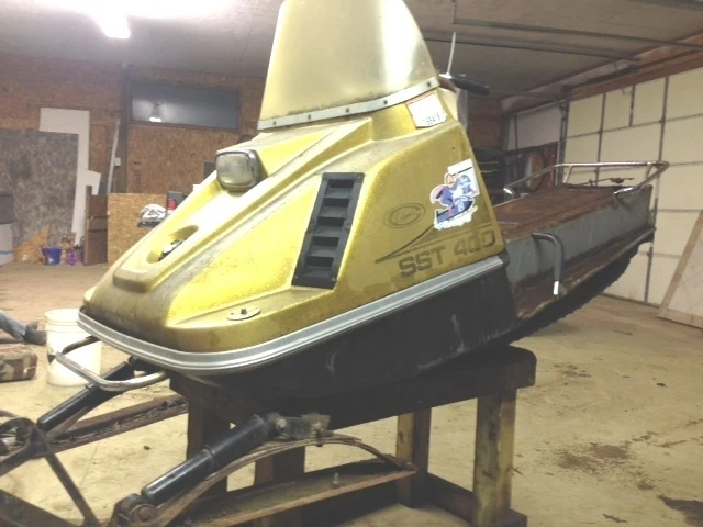 MOTO DE NIEVE COLUMBIA SST 400 VINTAGE AÑOS 70 EMBRAGUE SECUNDARIO ACCIONAMIENTO Foto 3 de 4