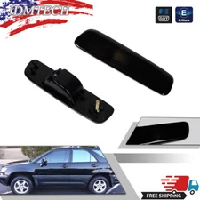 Smoke Black Bumper Front / Rear Side Marker Light Housings For 99-03 Lexus RX300