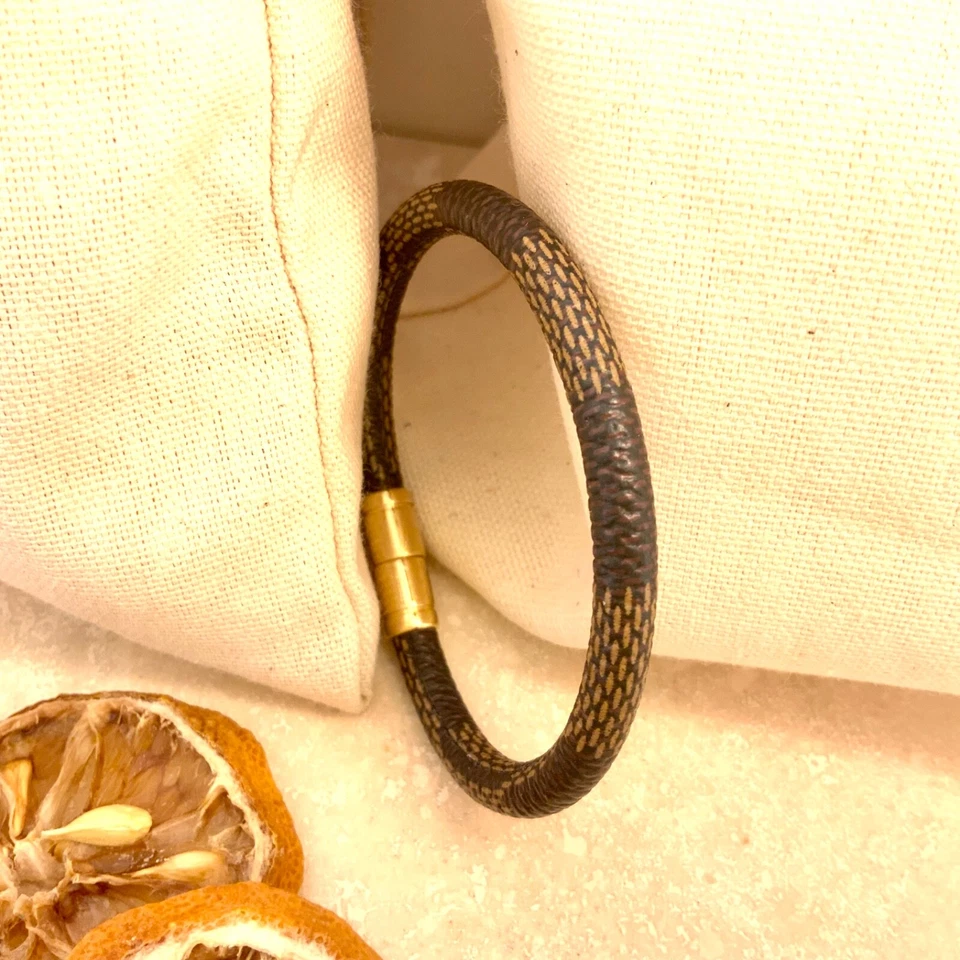 Высококачественный бренд стиль позолоченный магнитный человек сделал PU кожаный потрясающий браслет - Изображение 2 из 4