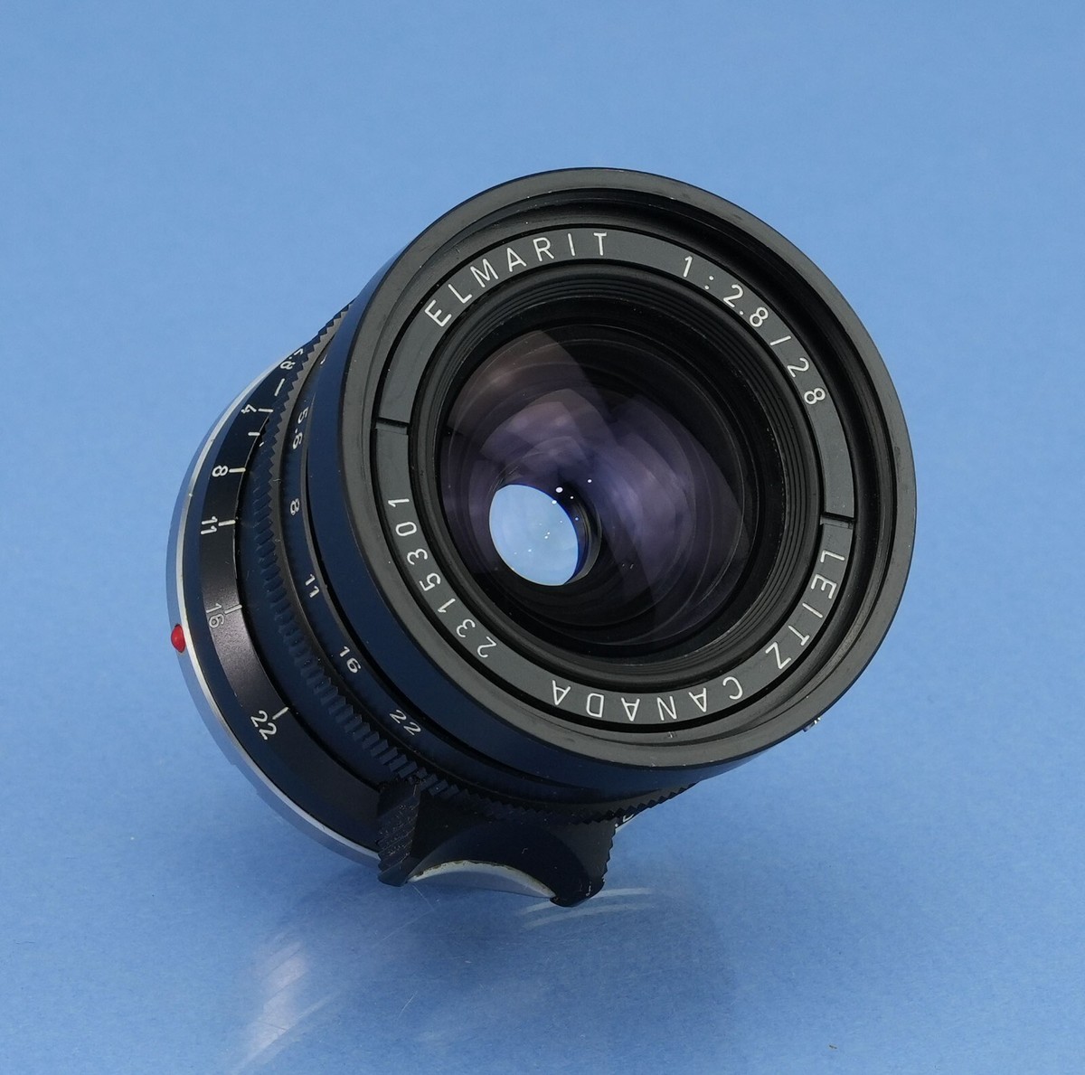 LEICA LEITZ 28MM ELMARIT F2.8 1ST V TRANSITIONAL BUTTON LOCK M