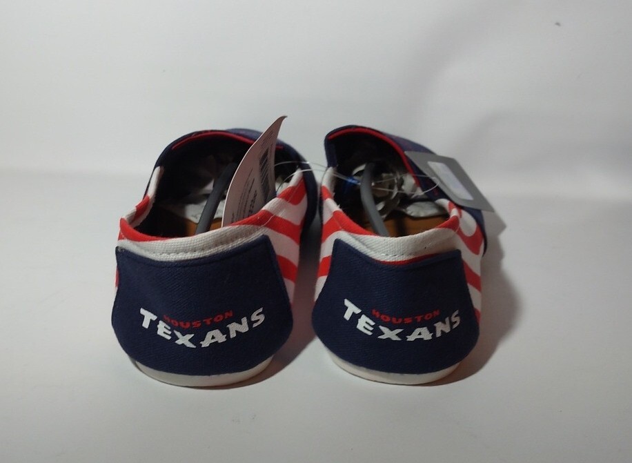 SAOLA Coppia di pantofole FOCO NFL Houston Texans taglia small slip on suola rigida