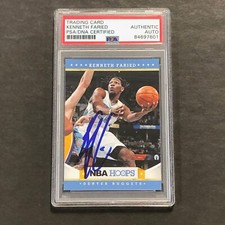 2012-13 NBA Hoops #242 Kenneth Faried Signed AUTO PSA Slabbed Nuggets