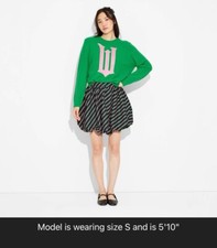 Womens Wicked Movie Striped Bubble Mini Skirt Size XXS Target Paul Tazewell