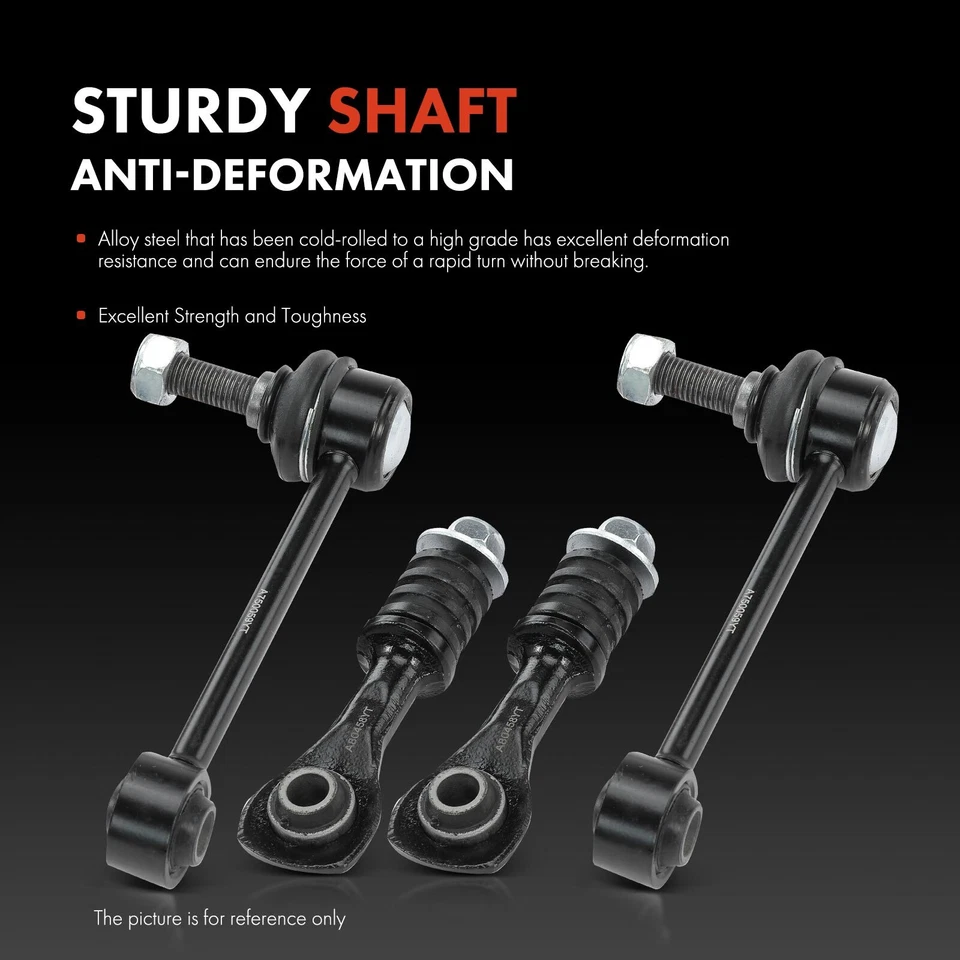 Juego de 4 eslabones de extremo de barra estabilizadora delantera y trasera para Jaguar Vanden Plas XJ8 XJR XKR Foto 3 de 4