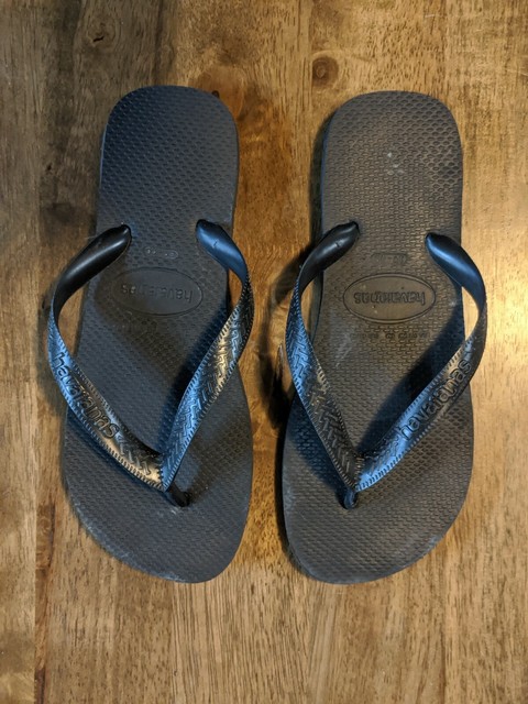 Women's Black Havaianas Flip Flops Size 39-40 | eBay