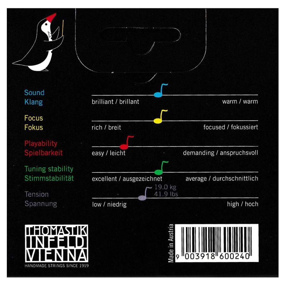 Thomastik-Infeld Thomastik Dominant 3/4 Corde di Violino Set Lega Acciaio, - Immagine 2 di 4