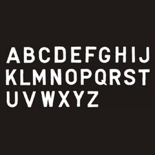 Seachoice 74711 Gothic 3" White "U" Letter Stickers