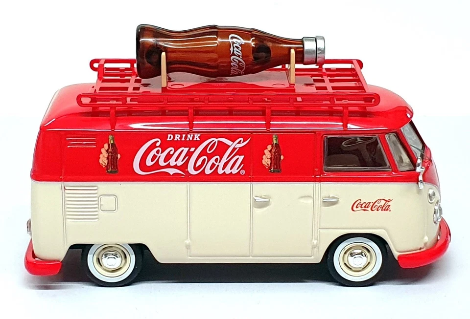 Corgi 1/43 Scale CC02740 - VW Type 2 T1 Campervan Coca-Cola - Red/Cream - Image 3 of 4