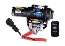 Mad Dog 4500 LB Winch  Mount Combo, Synthetic Rope, for Polaris Ranger 500 ...
