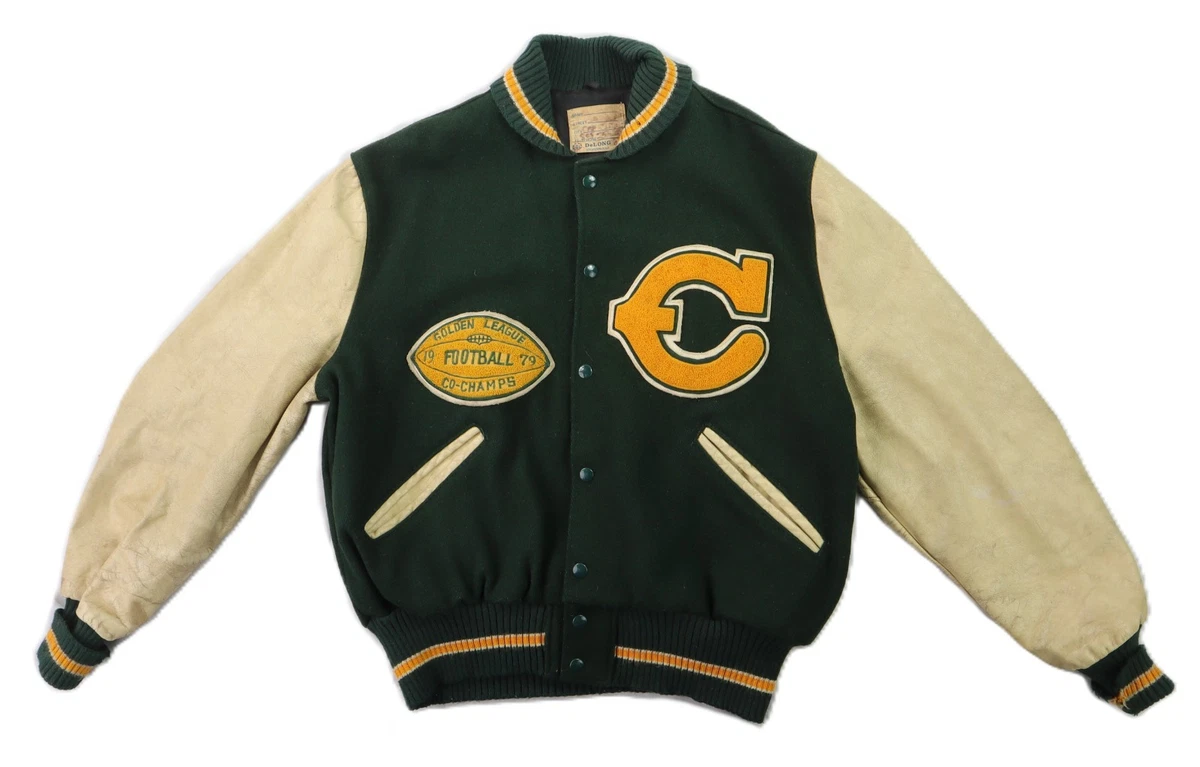 ジャケット・アウター Vtg 80-90s varsity jacket NihonUniv used Vintage 1980s Letter P High School College Red and Blue Varsity