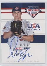 2017 Panini USA Baseball Stars & Stripes CNT Signatures /499 Alex Lange Auto a2v