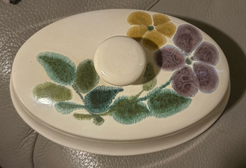 Franciscan Floral Cover For Butter Dish
