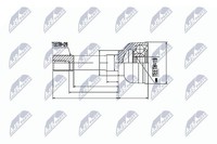 Original NTY Gelenksatz Antriebswelle NPZ-SU-023 FüR Suzuki